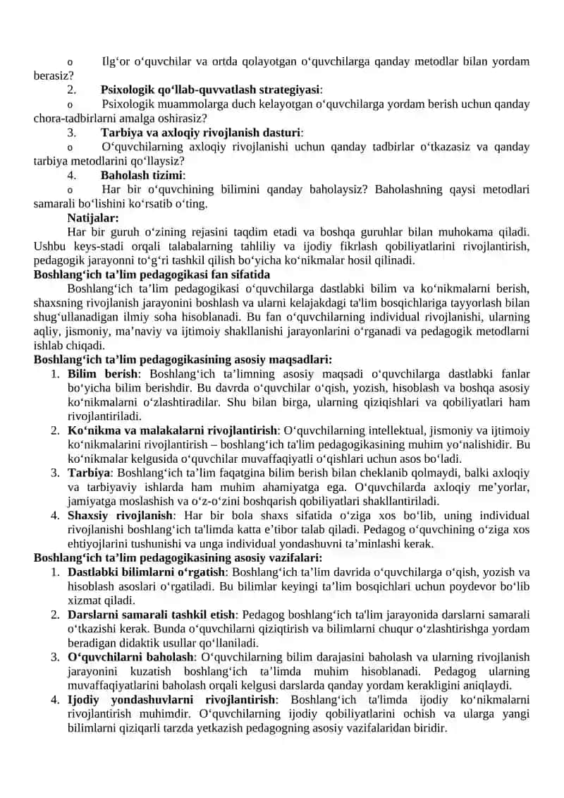 Boshlang‘ich ta’lim pedagogika fan sifatida 2
