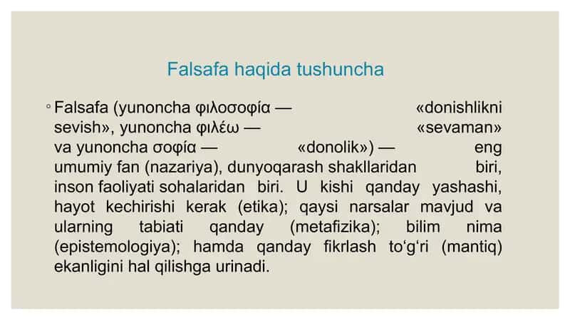 Falsafa 2
