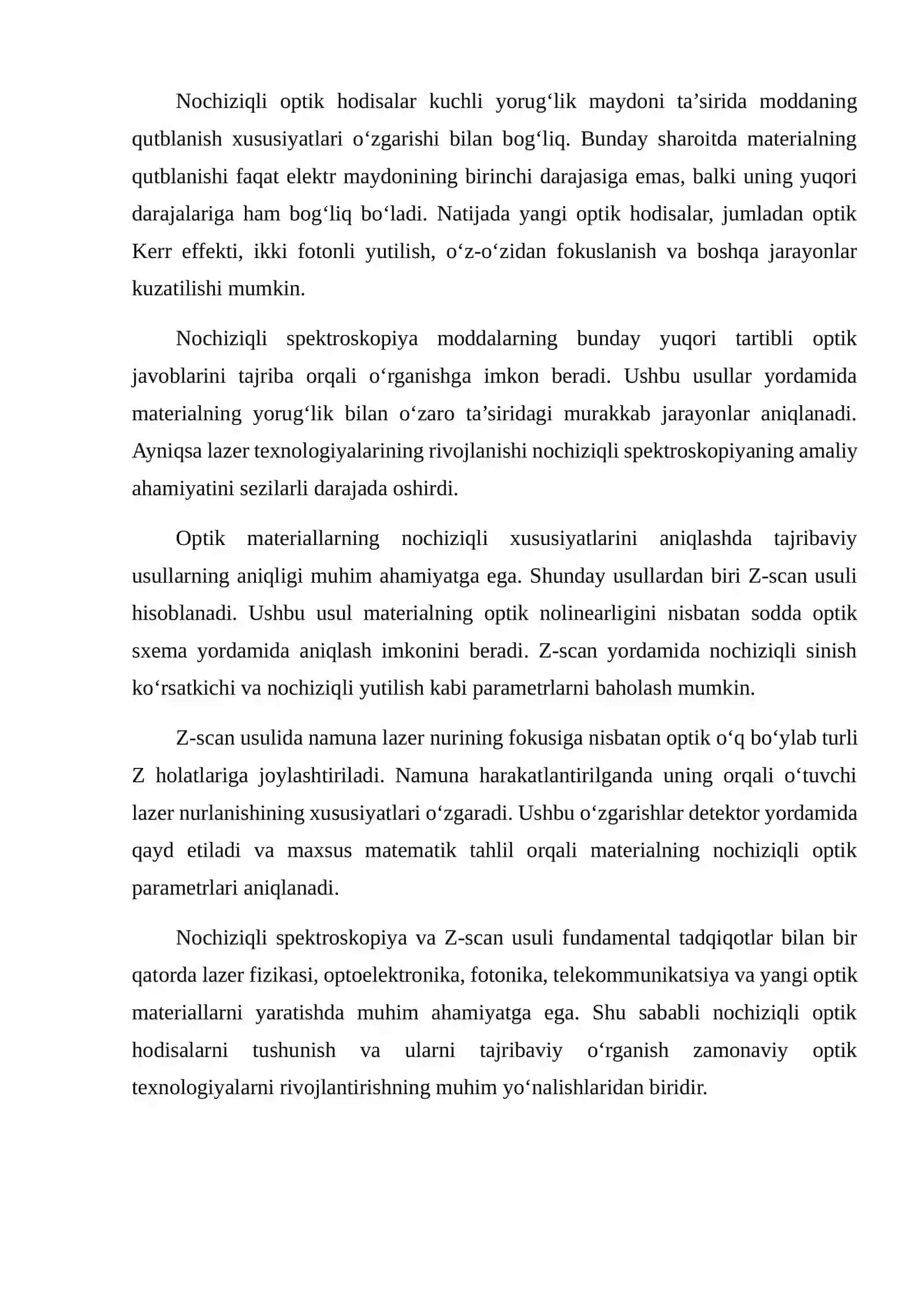 Zamonaviy nochiziqli spektroskopiyasi asoslari 2