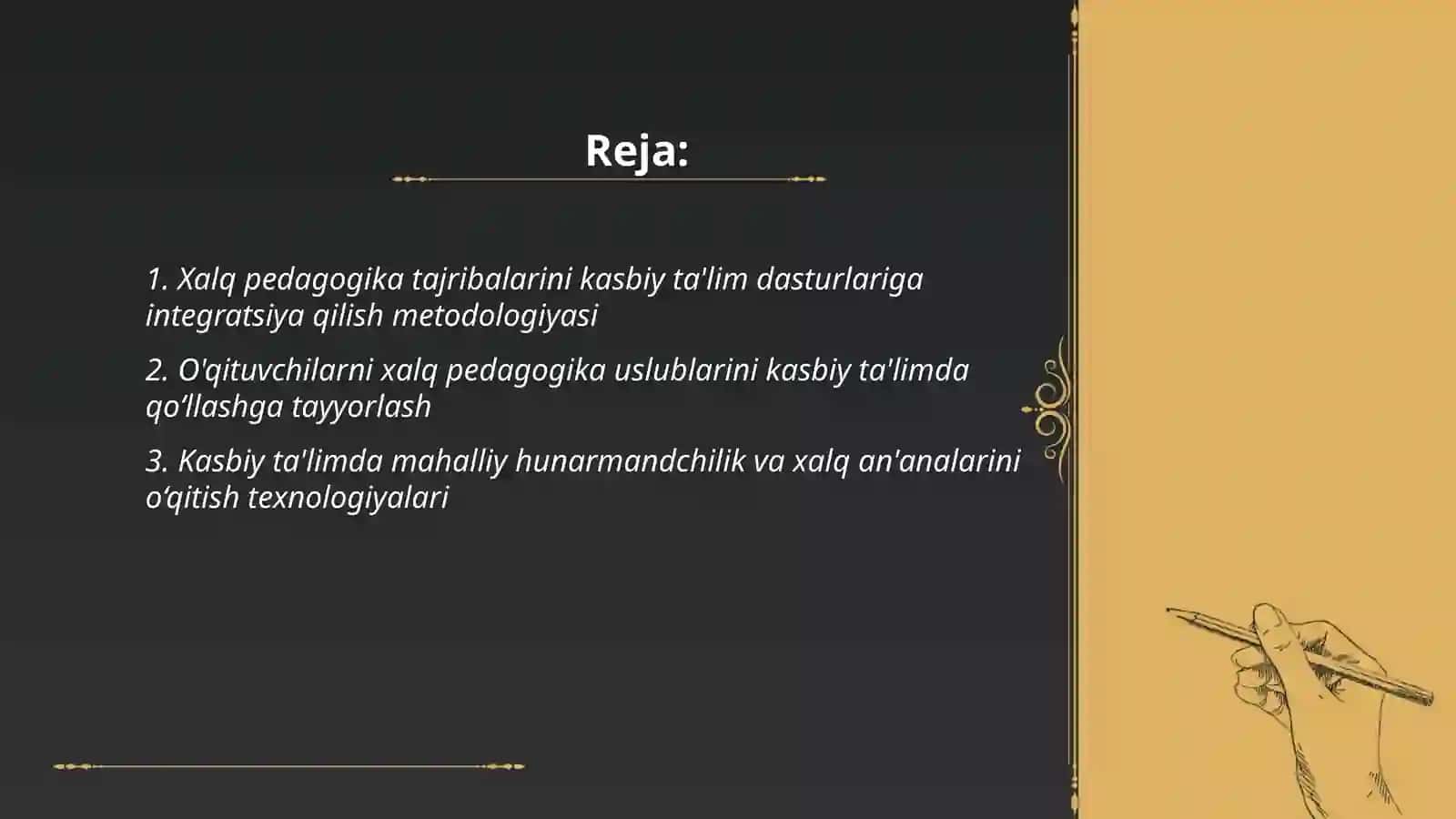 Xalq pedagogika tajribalarini kasbiy talimda qulash 2