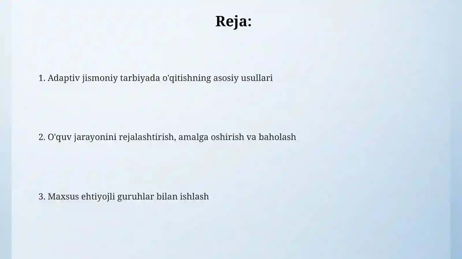 Adaptiv jismoniy tarbiya bo‘yicha o‘rgatish usullari 2