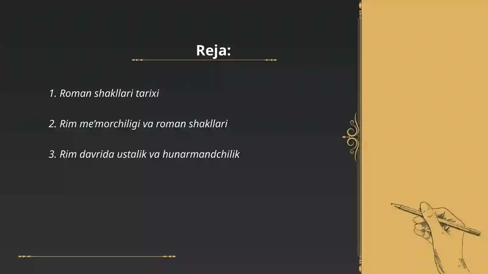 Roman shakllari 2