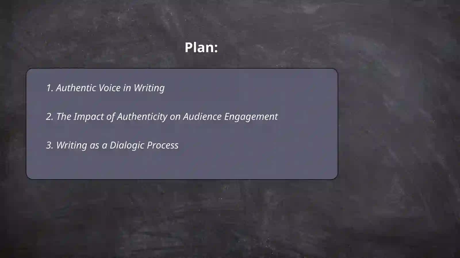 Authentic Voice in Writing 2