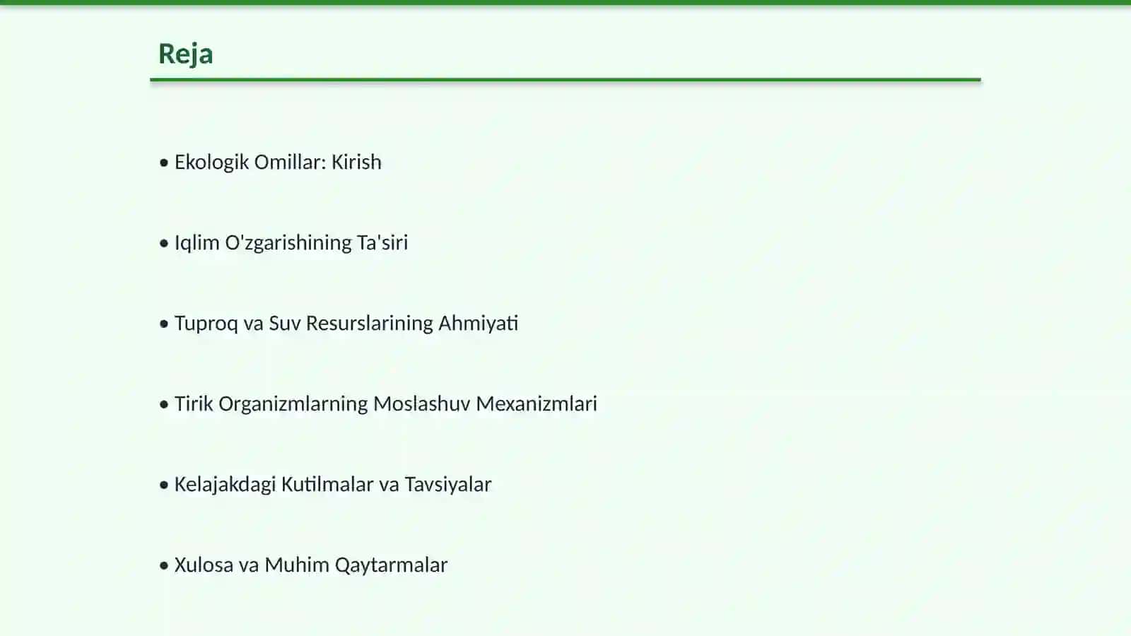 Turli Ekologik Omillarning Tirik Organizmlarga Ta'siri 2