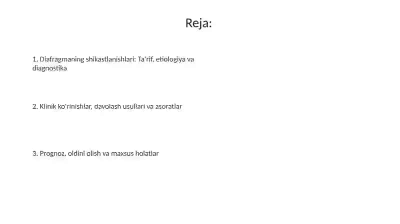Diafragma jarohatlari 2