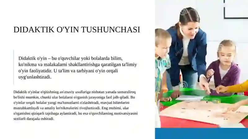Didaktik o'yin turlari 2