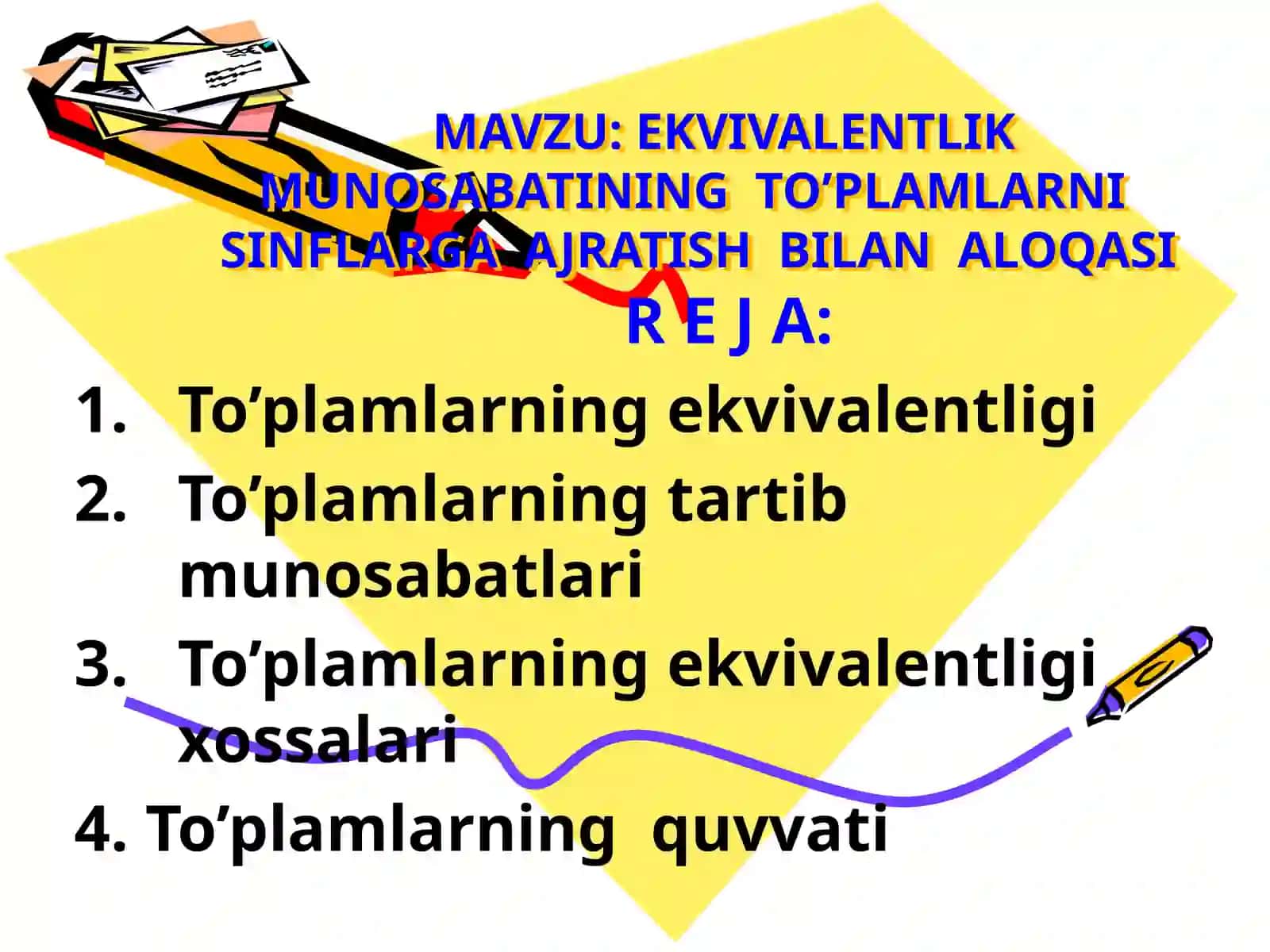 Matematika fanidan ta'lim 2