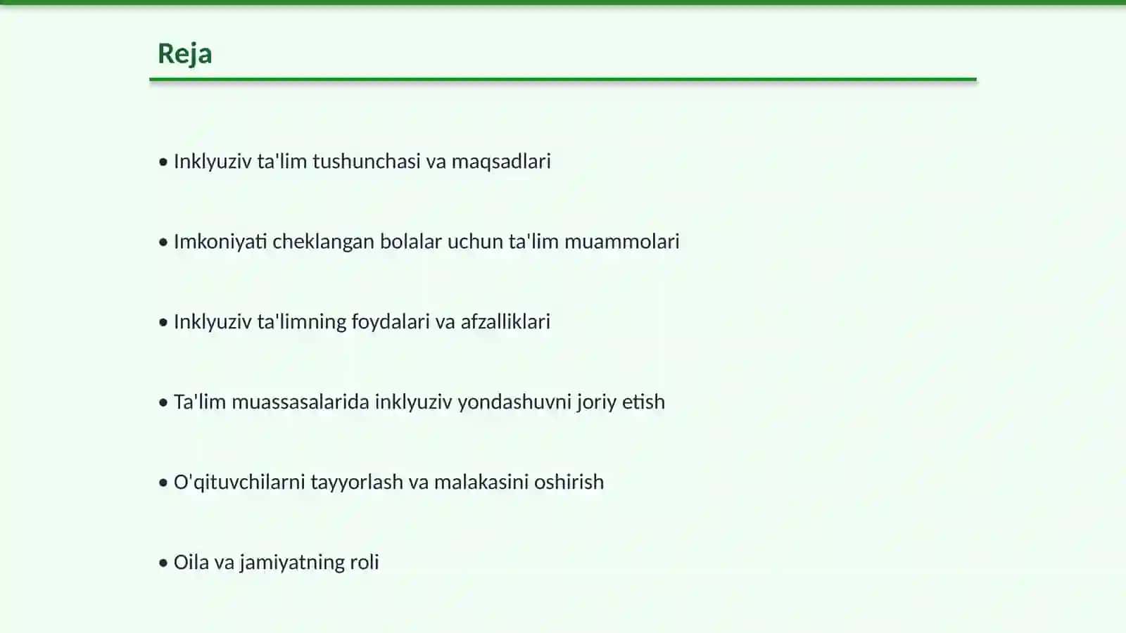 Inklyuziv ta'lim tushunchasi va maqsadlari 2