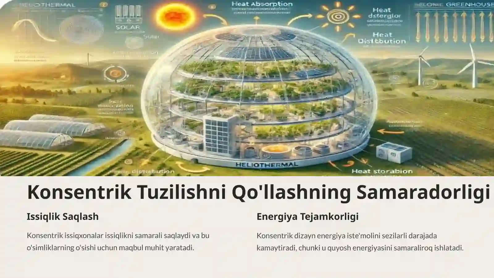 Gelio Issiqxonalarning Konsentrik Tuzilishi: Samarali Yechim 2