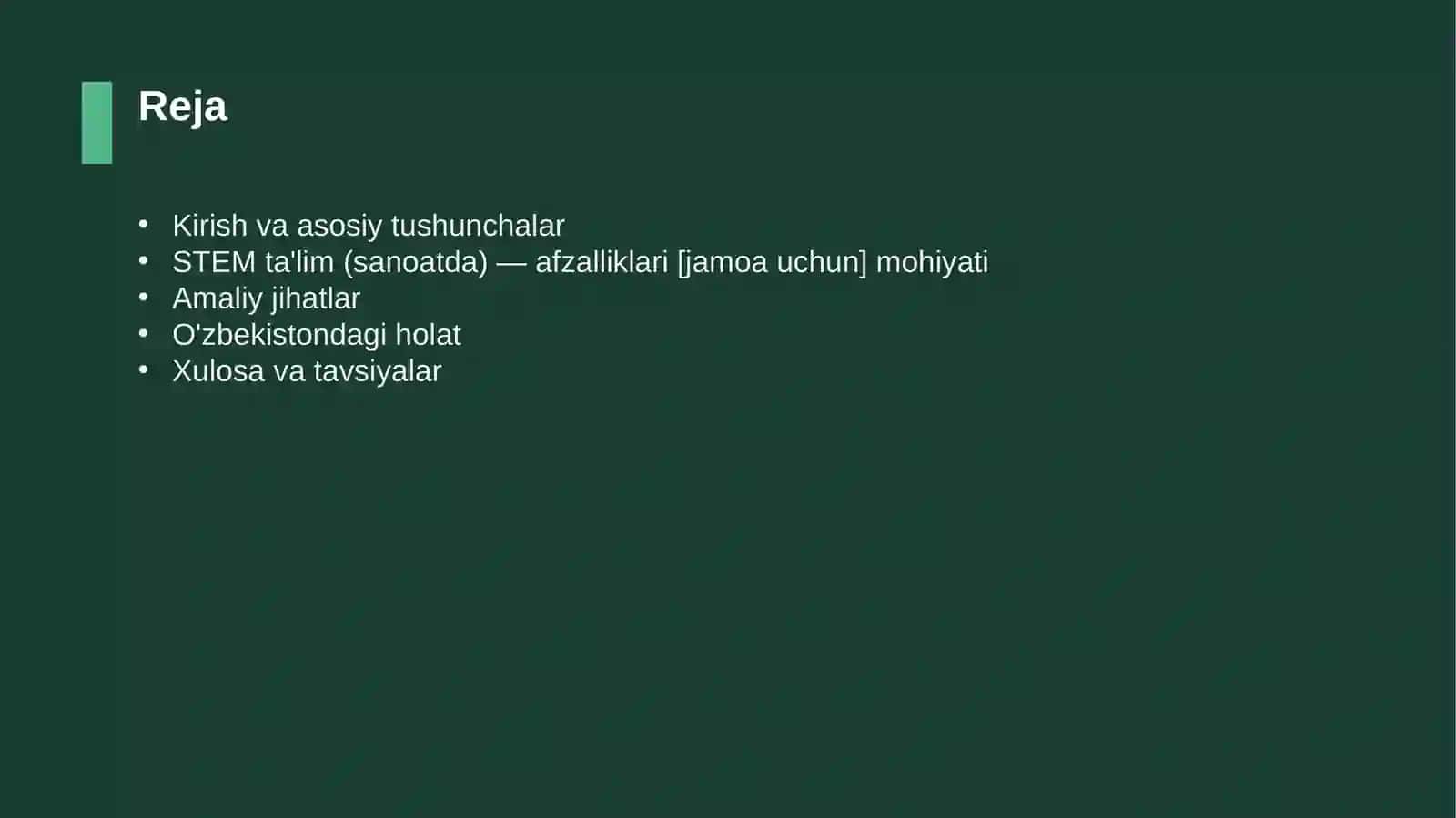 STEM ta'lim (sanoatda) — afzalliklari [jamoa uchun] 2