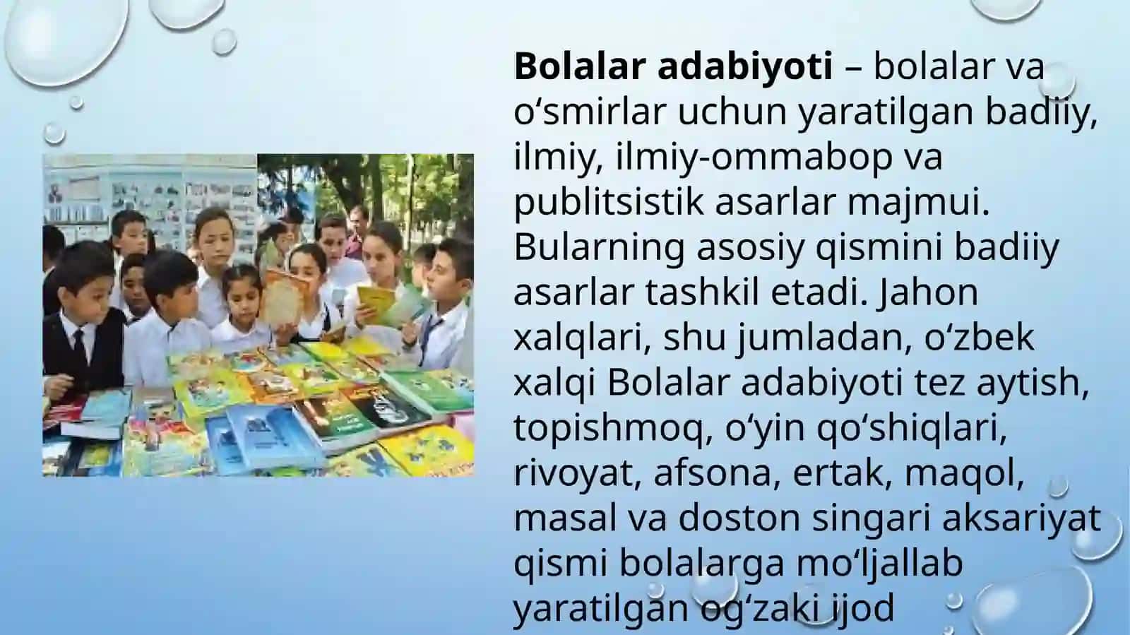 Bolalar adabiyoti fan sifatida 2