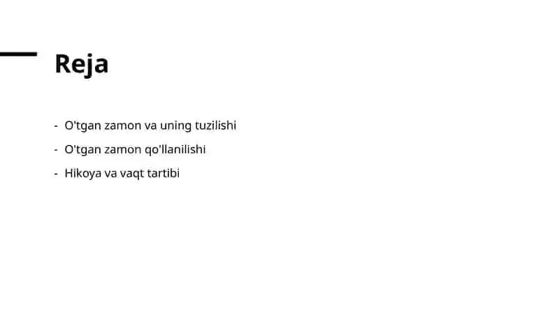 O'tgan zamon va uning tuzilishi 2
