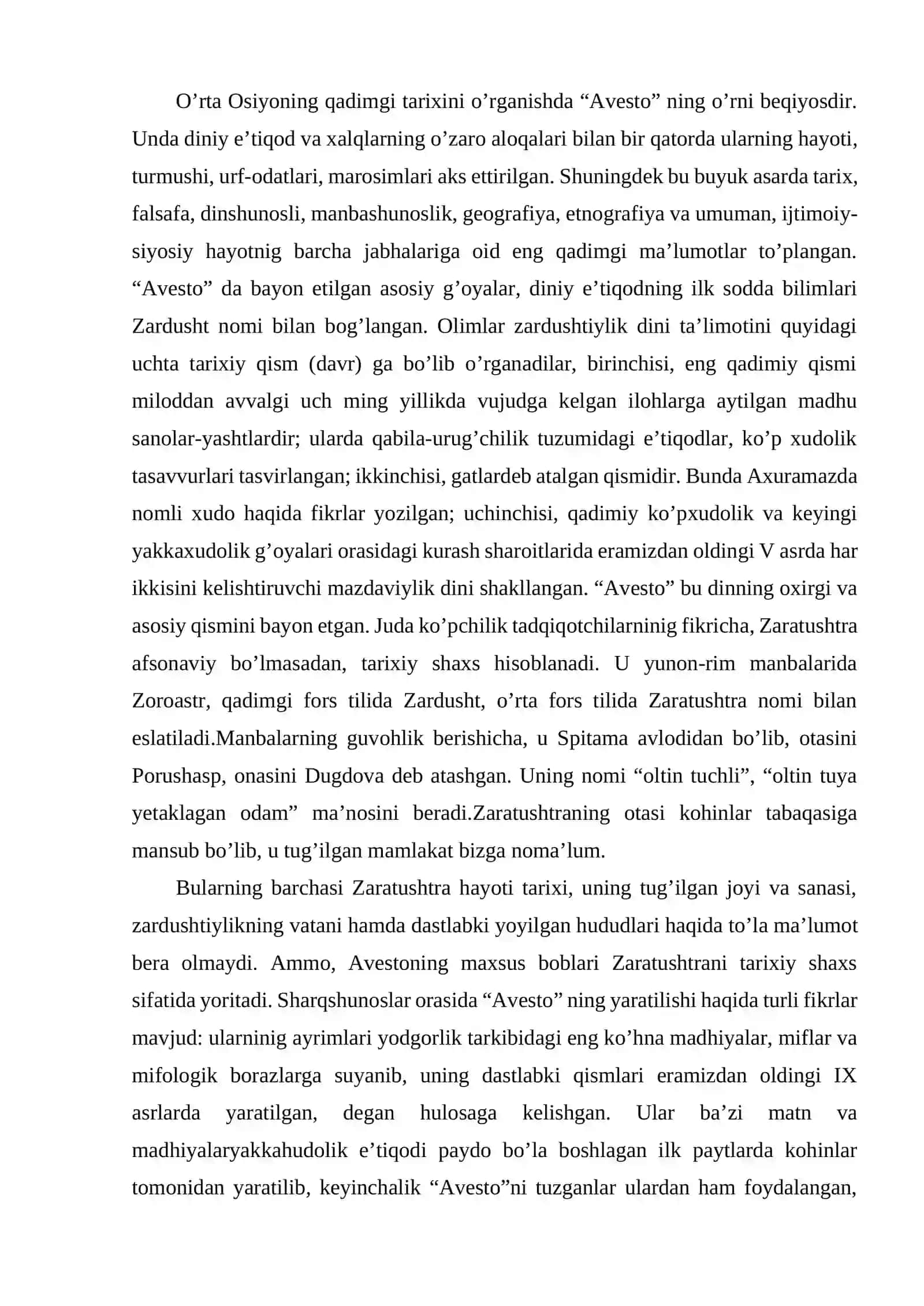 AVESTODA TA'LIM TARBIYAGA OID FIKRLAR 2