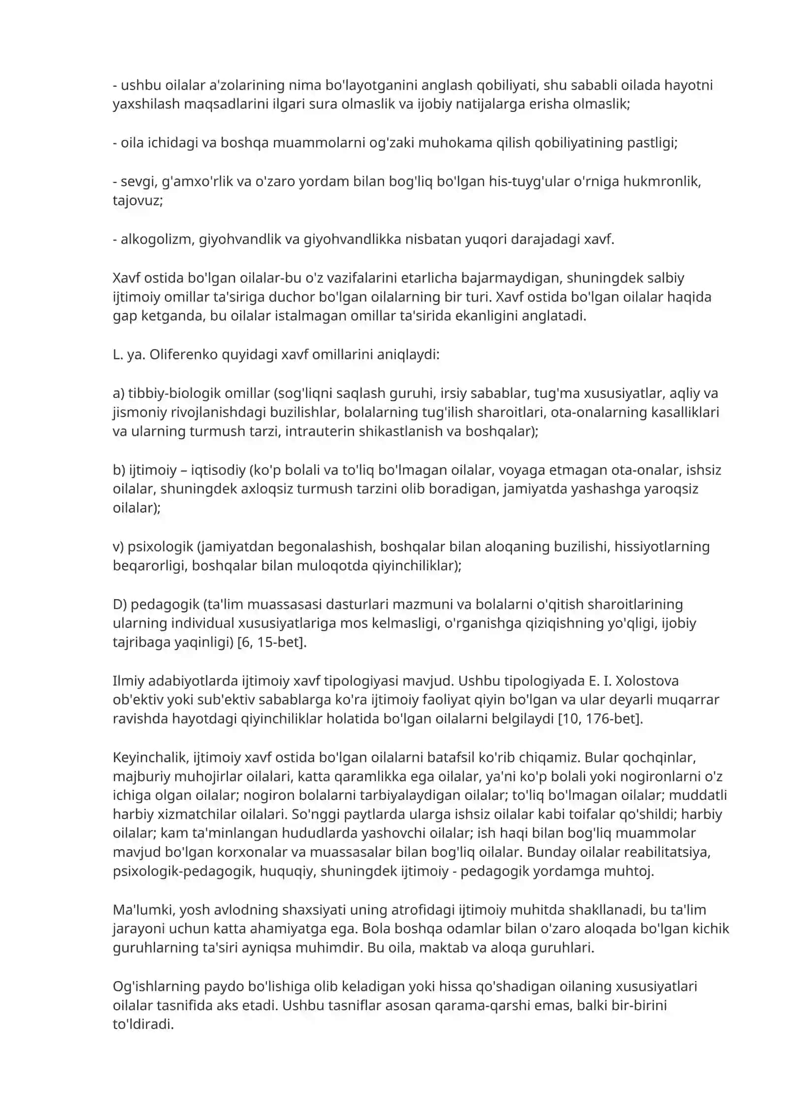 O'ilaviy faoliyatning rivojlanish bosqichlari 2