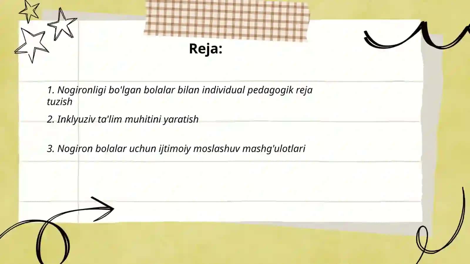 Nogironligi bor bolalarga ijtimoiy pedagogik yordamko'rsatish tehnologiyalari 2