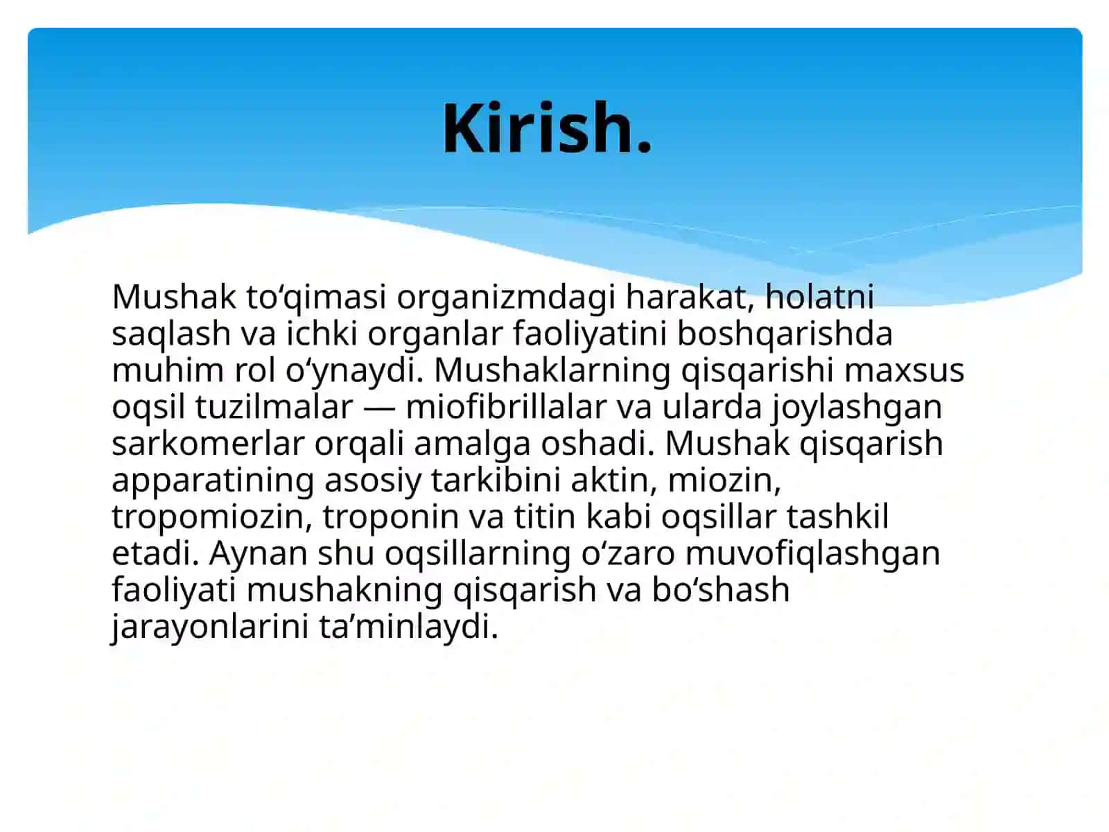 Mushak qisqartirish apparati oqsillari 2