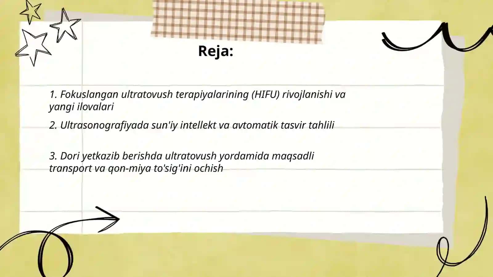 Fokuslangan ultratovush terapiyalarining (HIFU) rivojlanishi va yangi ilovalari 2