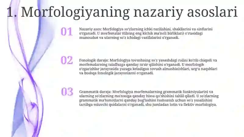 Morfologiya Nazariy Asoslari 2
