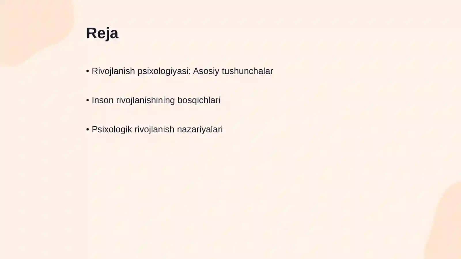 Rivojlanish psixologiyasi predmeti 2