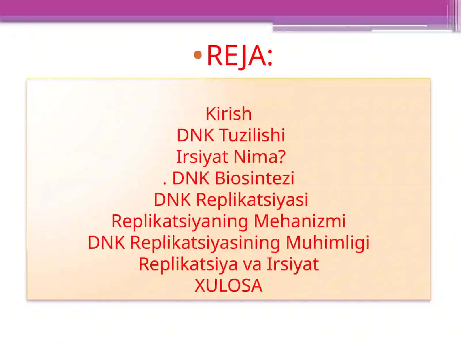 DNKvairsiyat. DNKbiosintezireplikatsiya 2