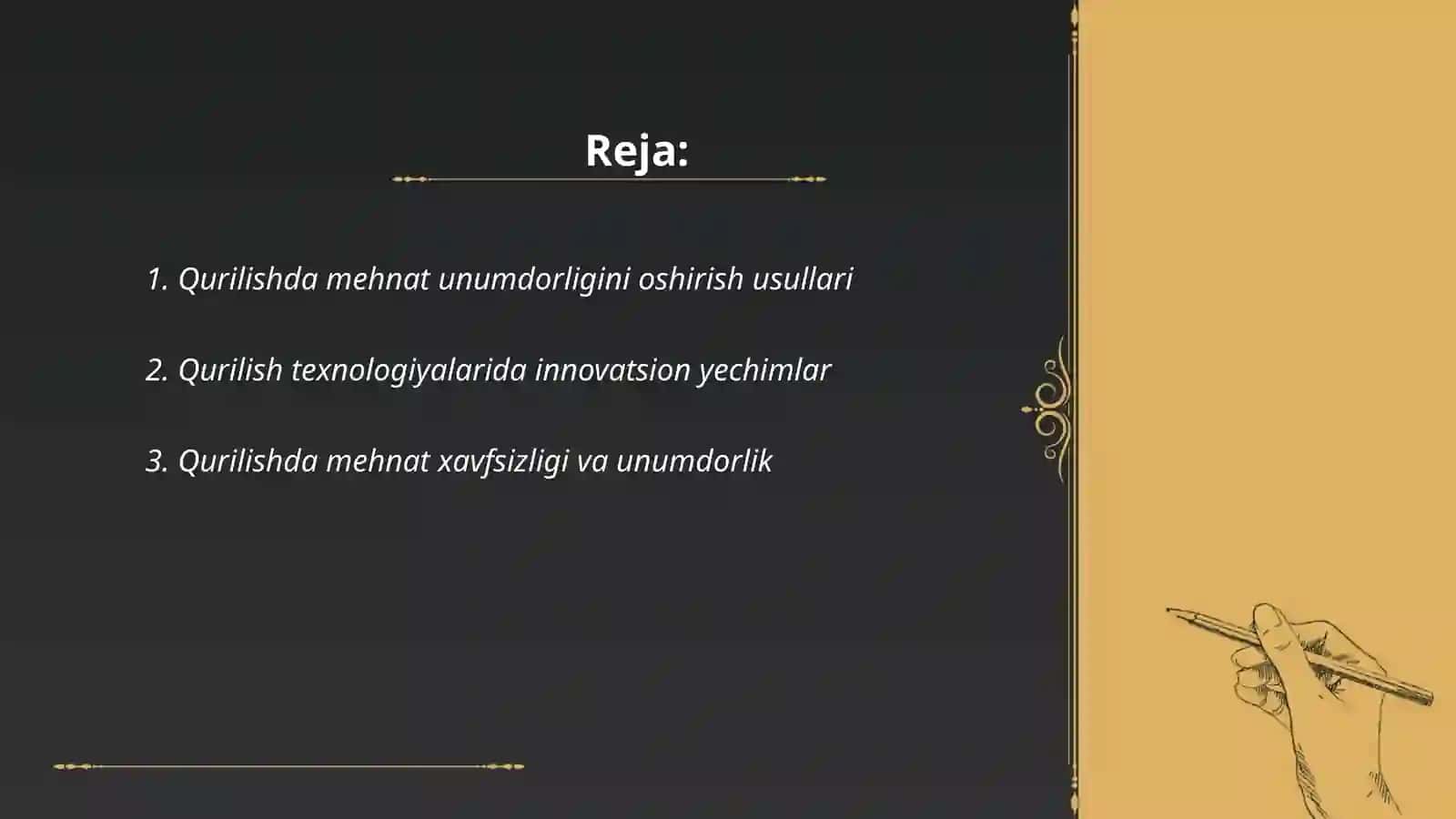 Qurilishda mehnat unumdorligini baholash 2