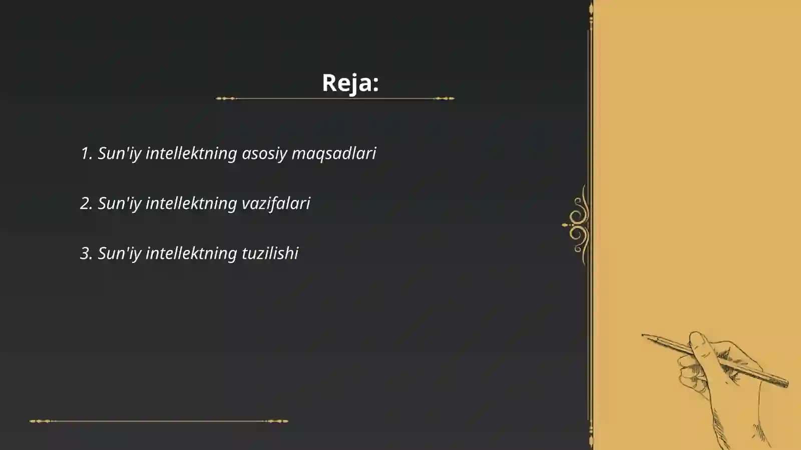 Suniy intellektning maqsadi, vazifalari va tuzilishi 2