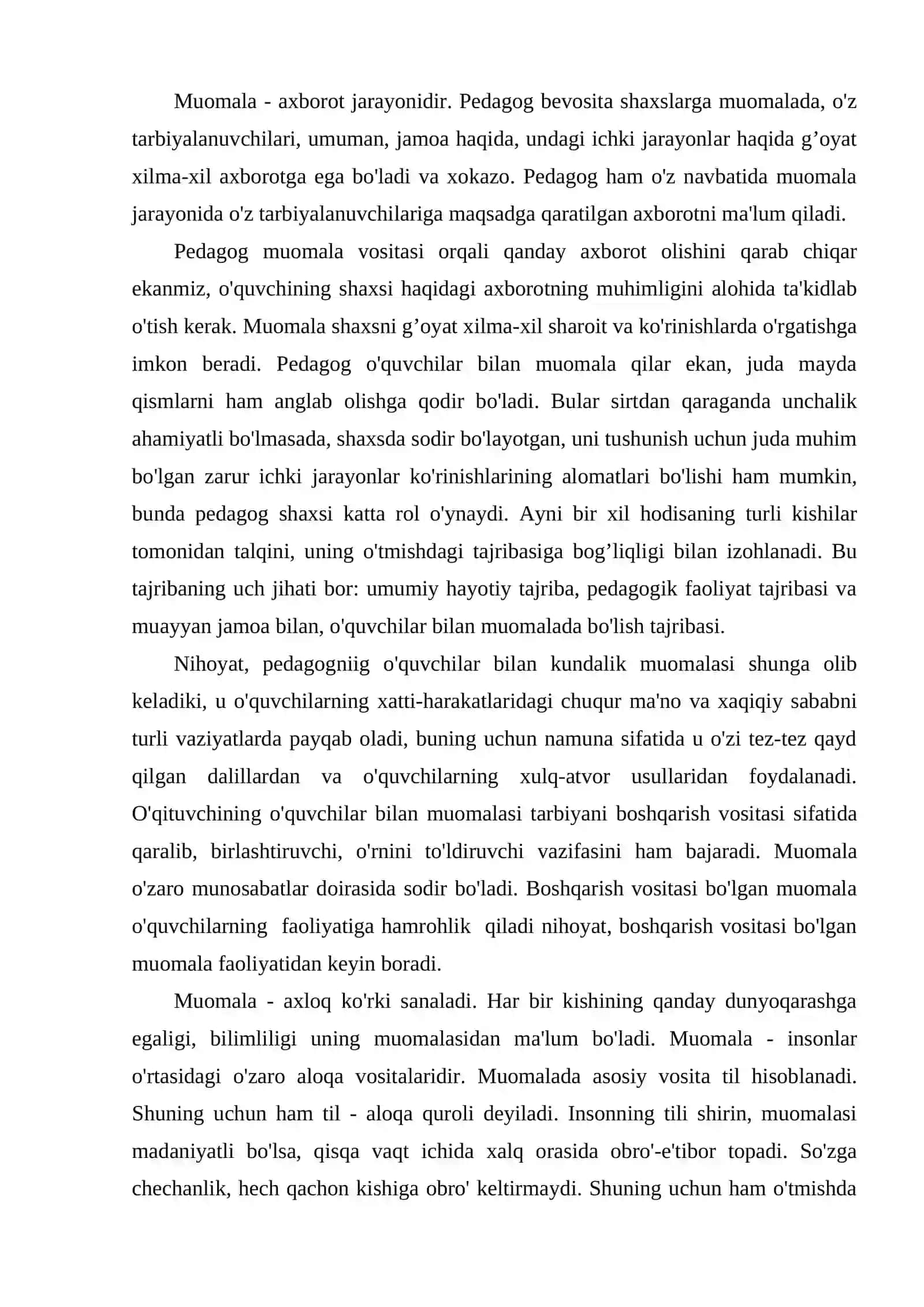 O'qituvchi faoliyatida muloqot madaniyati va psixologiyasi 2