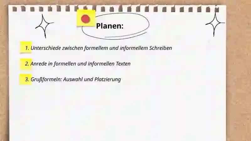 Formell und Informell schreiben 2