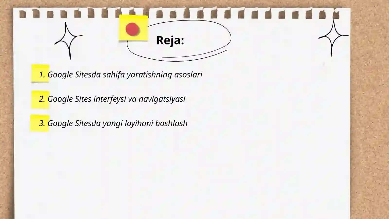 Google sitesda version sahifalar yaratish 2