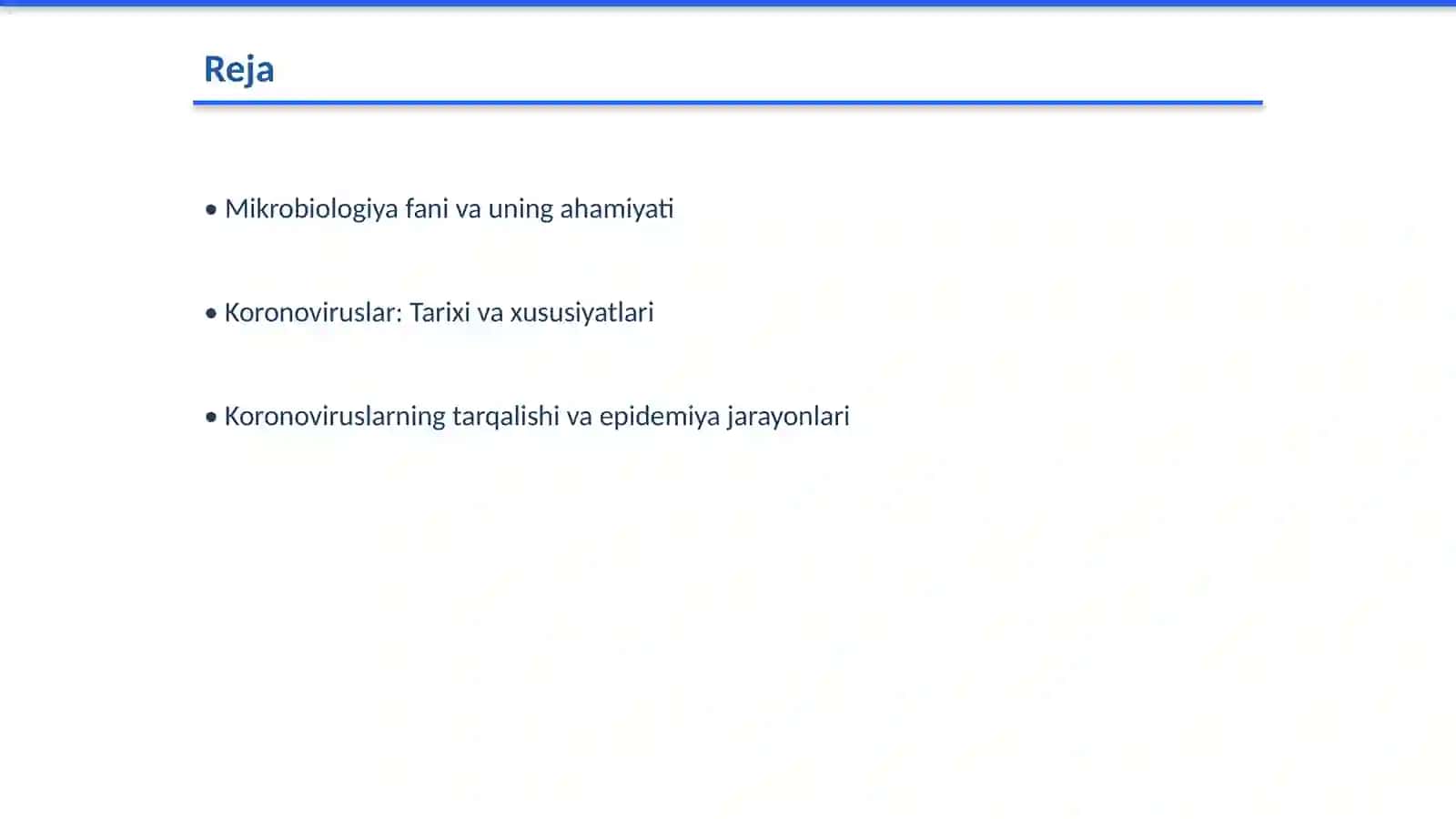Mikrobiologiya fani Koronoviruskar va ukarning hozirgi kundagi muammolari 2