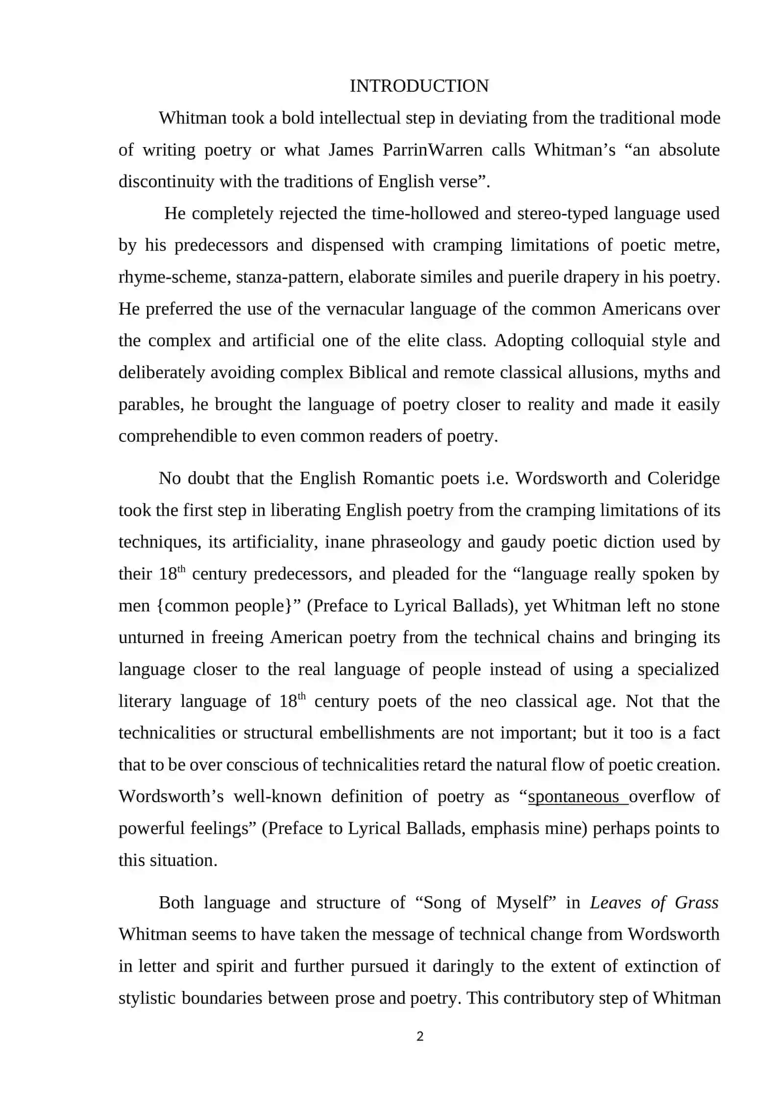 Walt Whitman's Poetry Style in American Literature 2