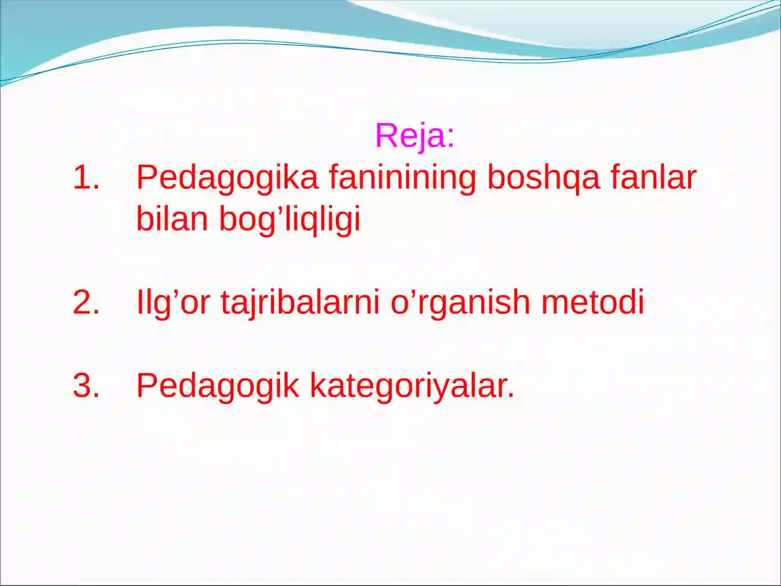 Pedagogika fanining tuzilishi va uning boshqa fanlar bilan bog’liqligi 2