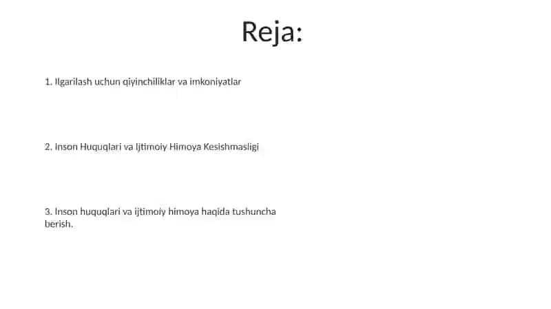 Inson huquqlari va ijtimoiy himoya 2