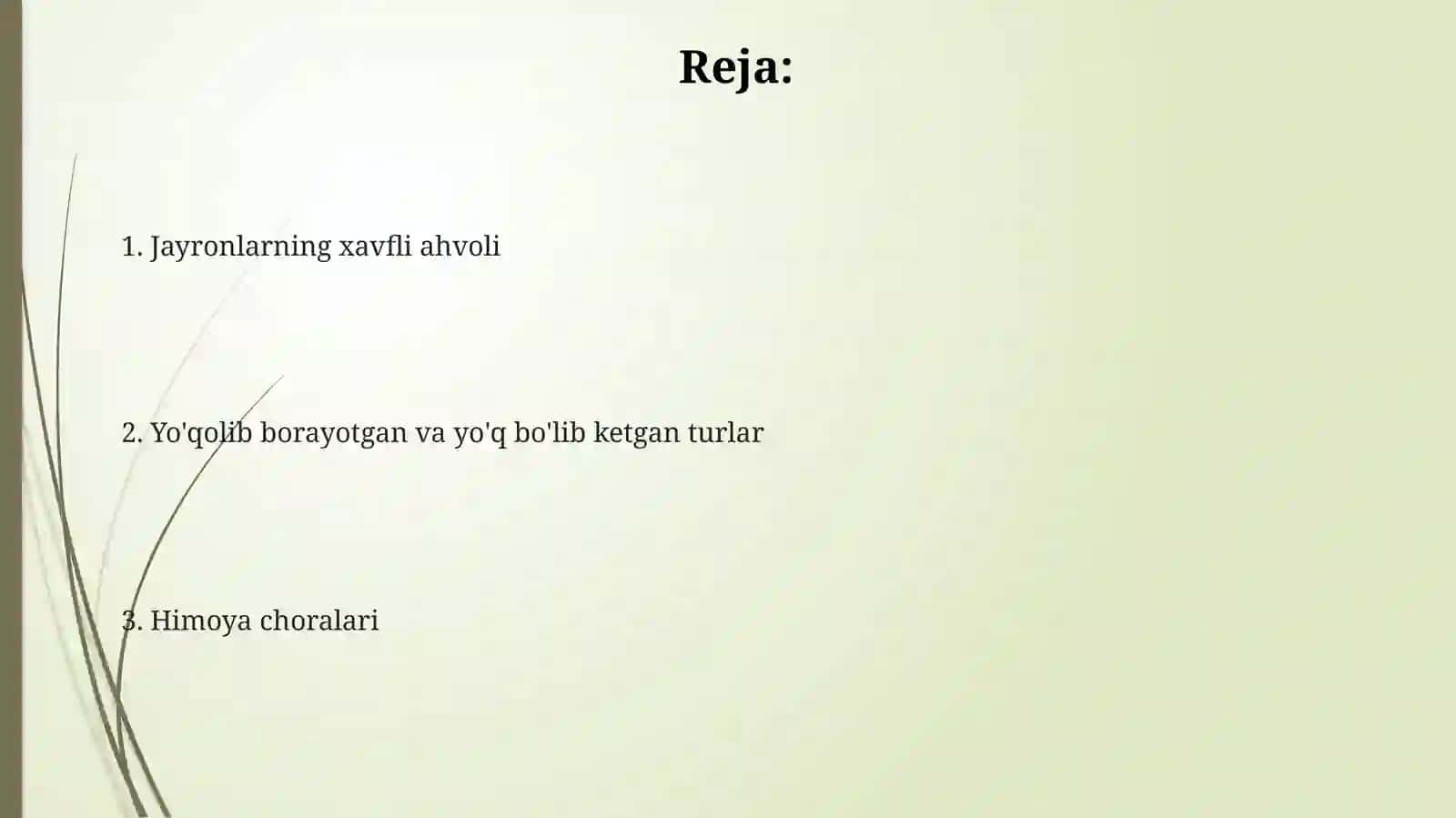 Jayron. Noyob va yo'qolib borayotgan turlari 2