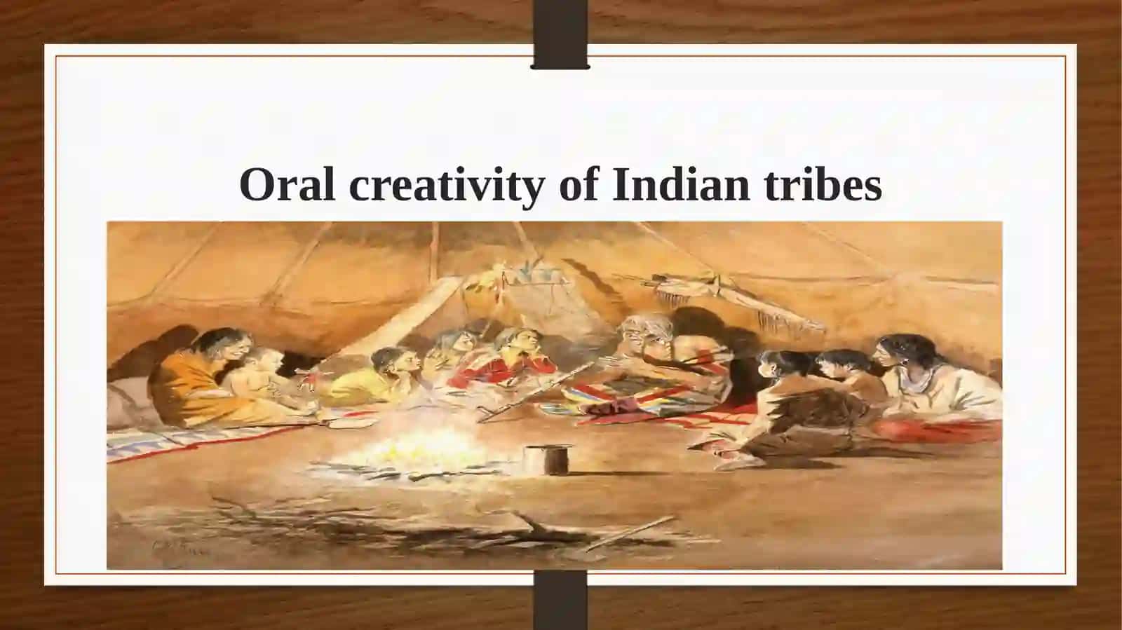 Oral creativity of Indian tribes 2