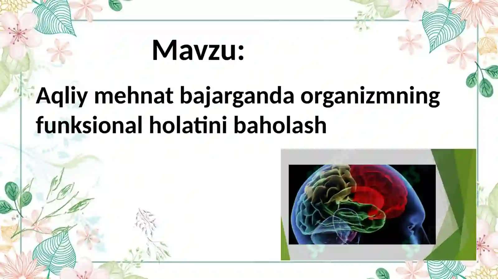Toshkent Tibbiyot Akademiyasi Termiz filiali davolashishi-1 fakulteti guruh talabasi 2