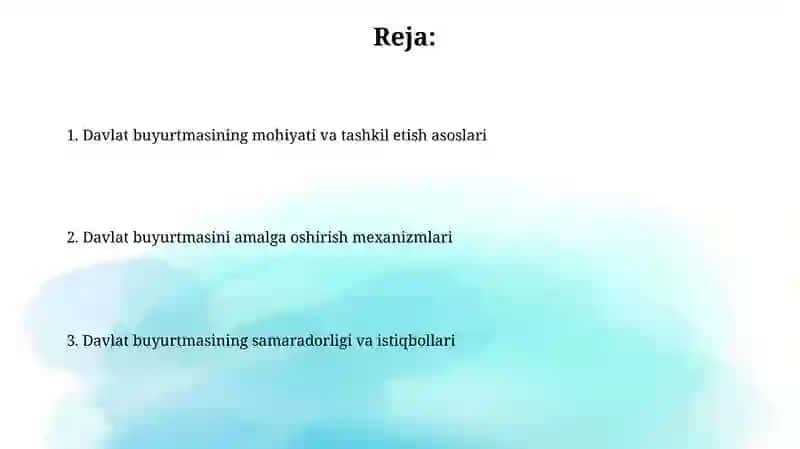 Mulk tartibi haqida amali ish 2