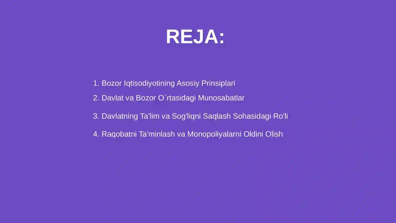 Bozor iqtisodiyotini tartibga solishda davlatning roli 2