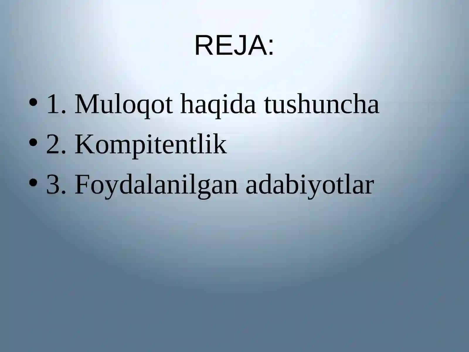 Muloqot vaqtidagi kompitentlik 2