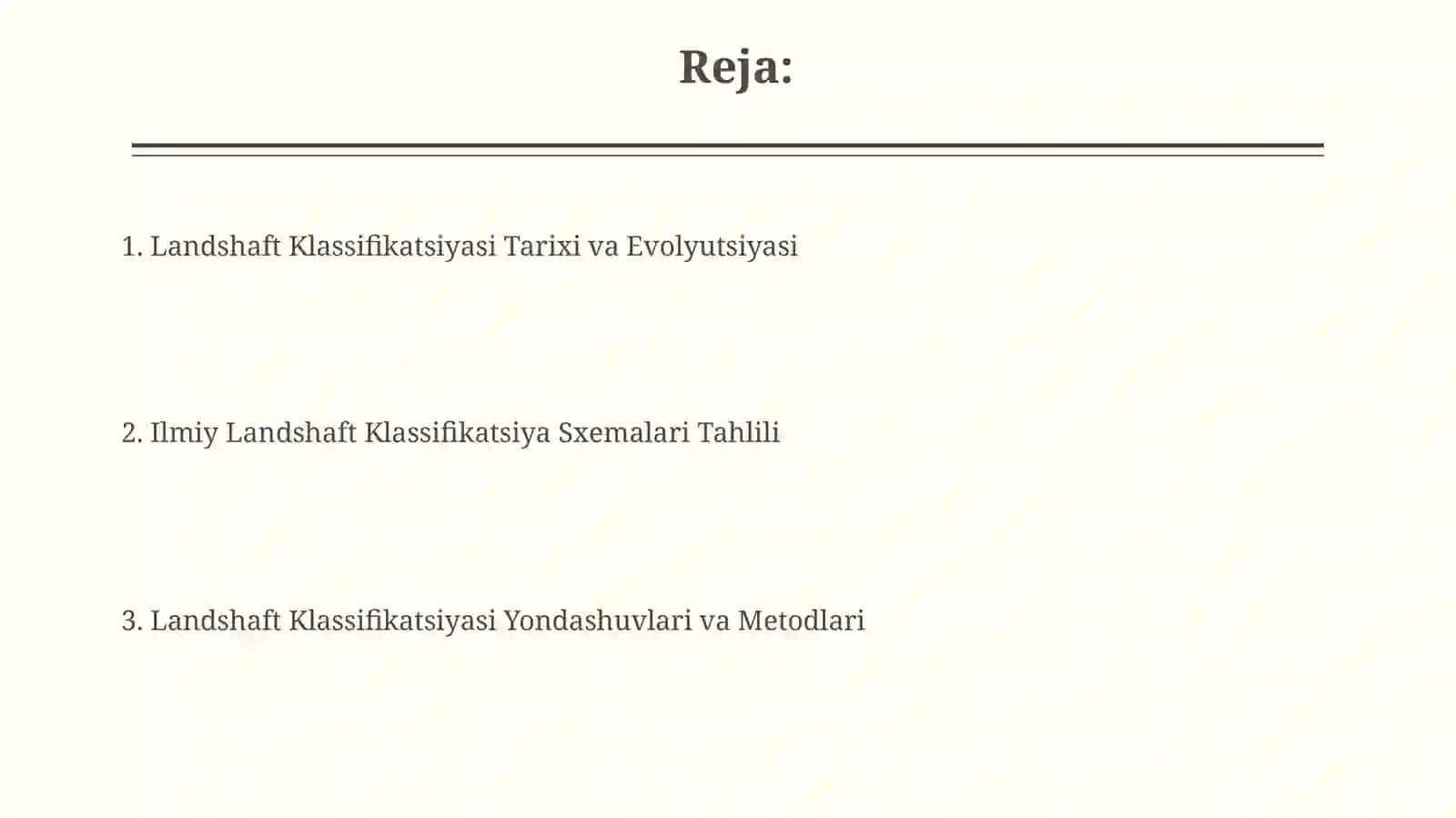 Landshaft tasnifining amaliy qo'llanilishi 2