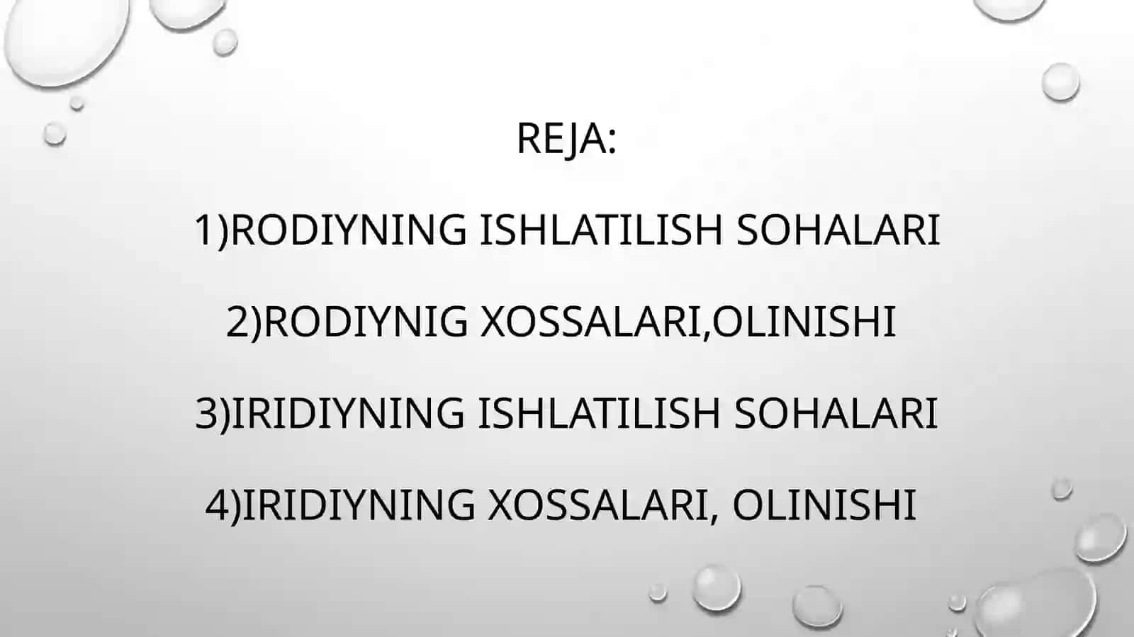 Rodiy vairidiyasi sosiy birikmalar va ishlatilish soxalari 2