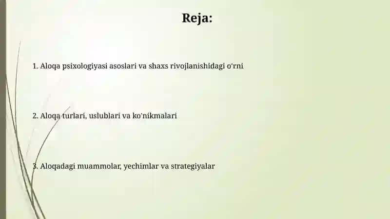 Aloqa psixologiyasi va uning ahamiyati 2
