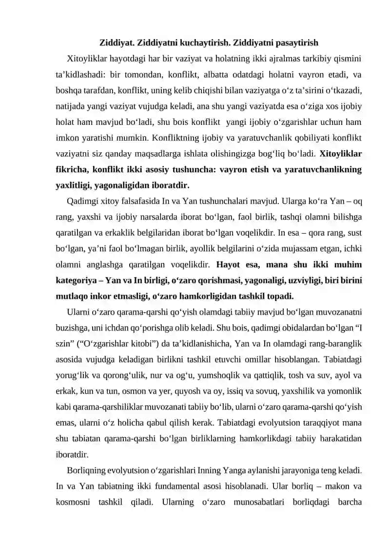 KONFLIKTOLOGIYA VA IJTIMOIY ISH 2