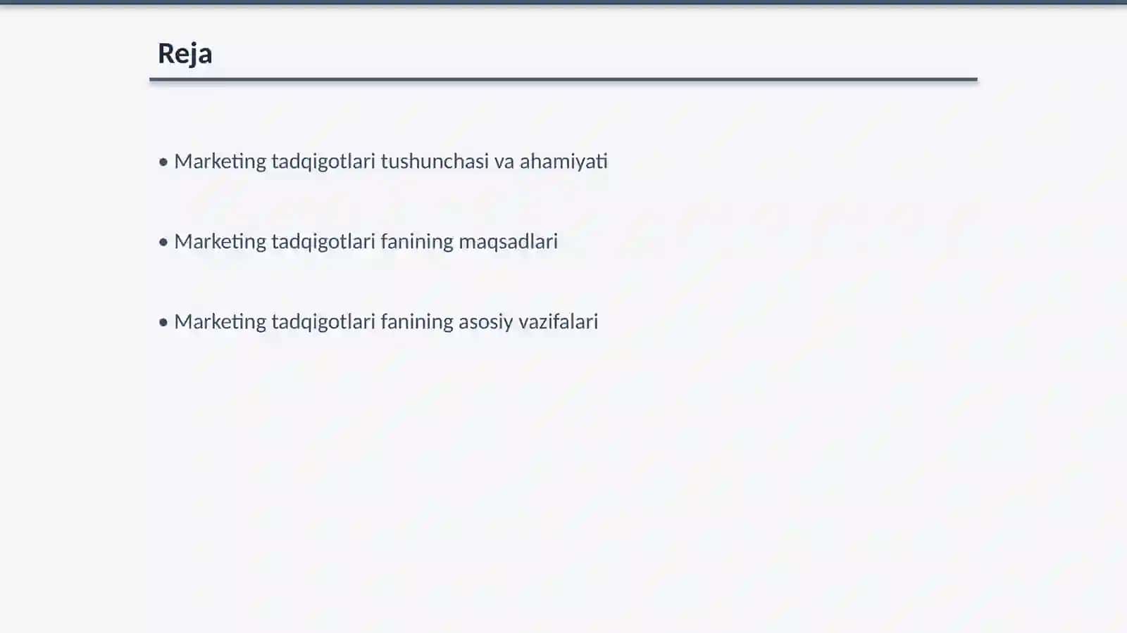 Marketing tadqigotlari 2