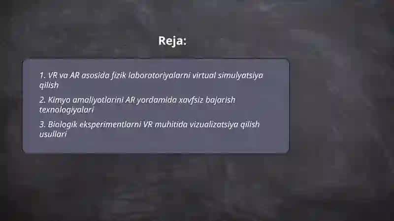 Raqamli laboratoriyalarni amaliyotda qo'llash 2