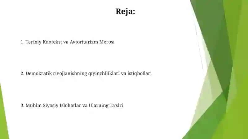 Tarixiy Kontekst va Avtoritarizm Merosı 2