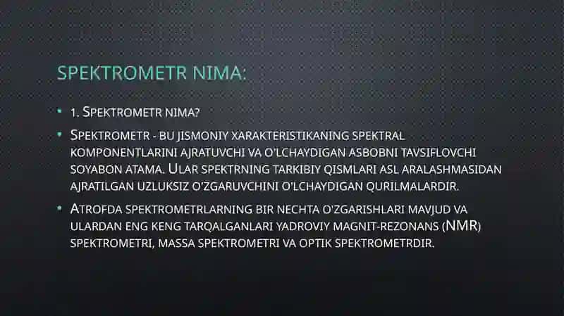 optik spektrometr 2