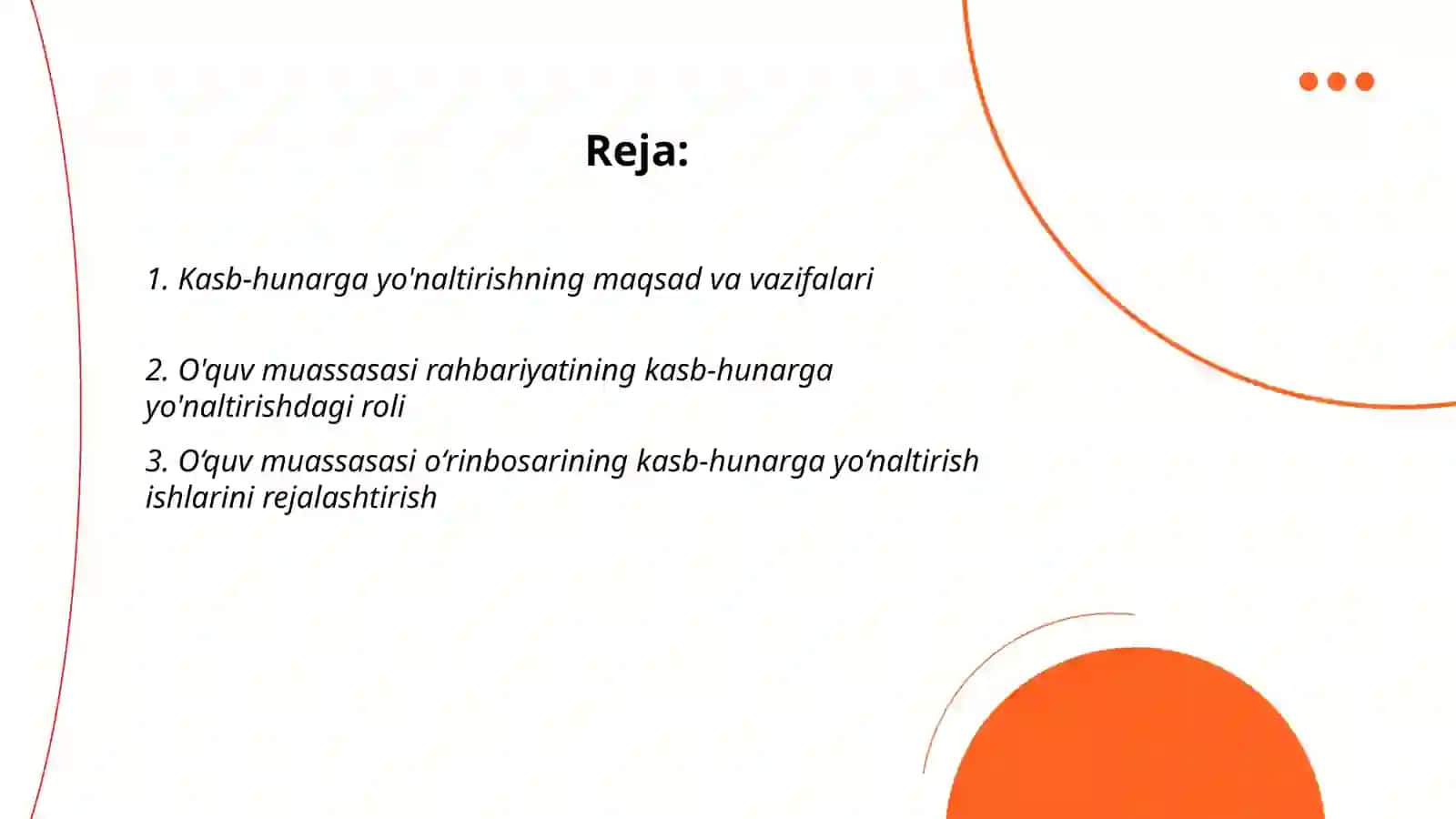 Kasb-hunarga yo'naltirishning maqsad va vazifalari 2