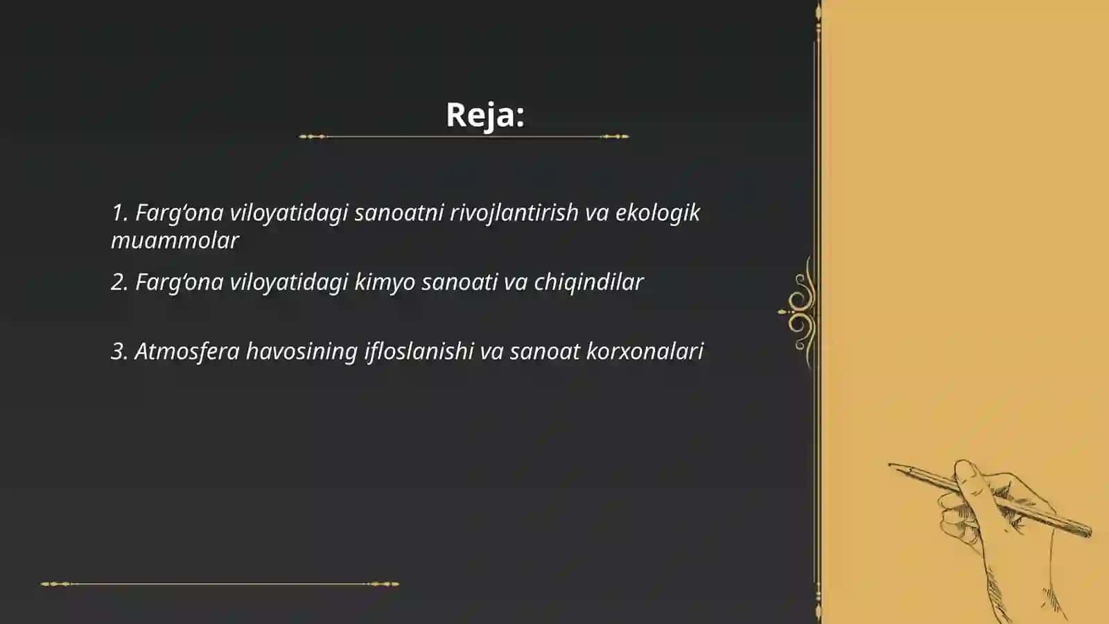 Farg‘ona viloyatidagi sanoat korxonalarining ekologiyaga ta'sir 2