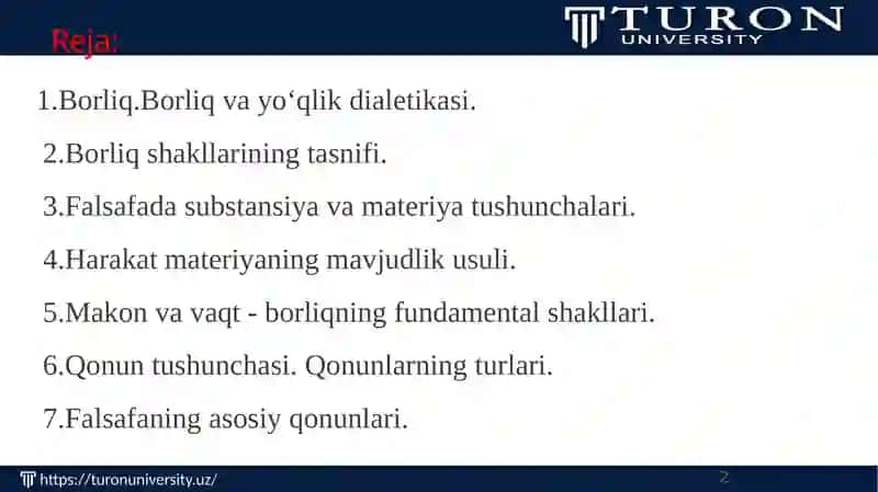 Borliqfalsafasi (Ontologiya) 2